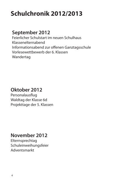 Staatliche Realschule Poing Jahresbericht 2012/13