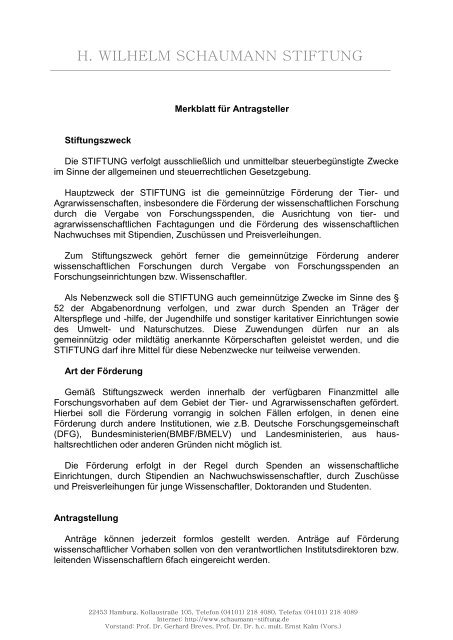 Download, Merkblatt für Antragsteller (pdf | 33,71 KB) - H. Wilhelm ...