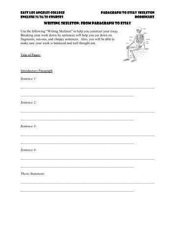 Five paragraph essay planning sheet
