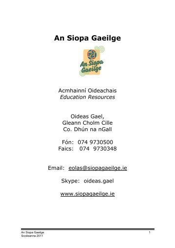 Schools CataloguePDF 2011 - an Siopa Gaeilge