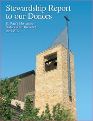 The 2011-2012 Annual Stewardship Report - St. Paul's Monastery