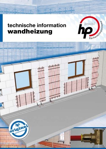 technische information wand- und deckensysteme (pdf) - hp praski