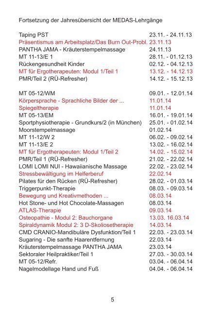 MedasKatalog_aktuell - MEDAS Medizinische Akademie Sachsen