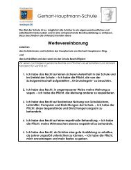 Gerhart-Hauptmann-Schule Wertevereinbarung - Hsghrm.musin.de
