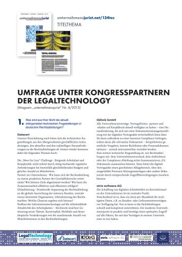 TITELTHEMA - Unternehmensjurist