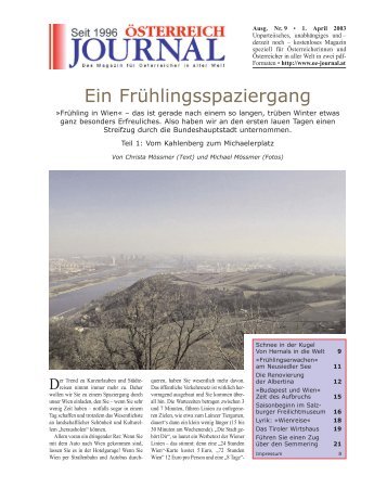 Ein Frühlingsspaziergang - Österreich Journal