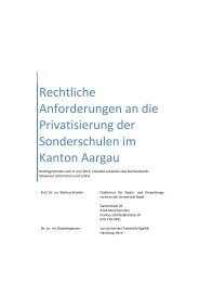 Rechtliche Anforderungen an die Privatisierung der ... - ALV