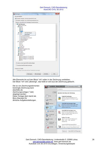 Autodesk Civil 3D 2010, - gert-domsch.de