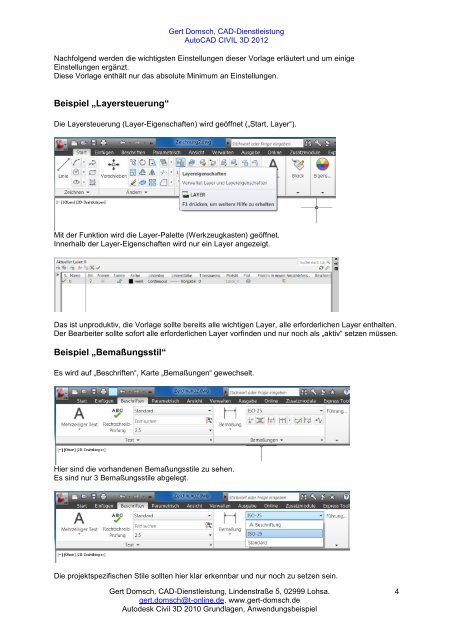 Autodesk Civil 3D 2010, - gert-domsch.de