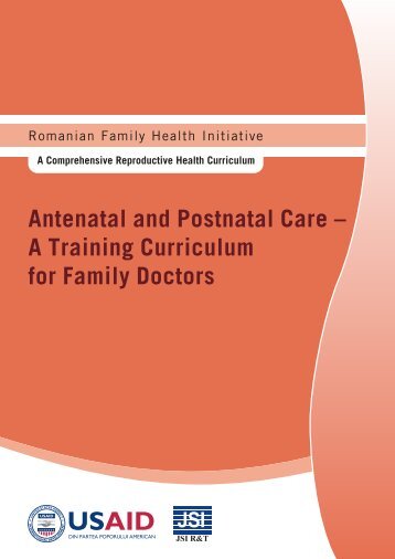 Antenatal and Postnatal Care - Romanian Family Health Initiative ...