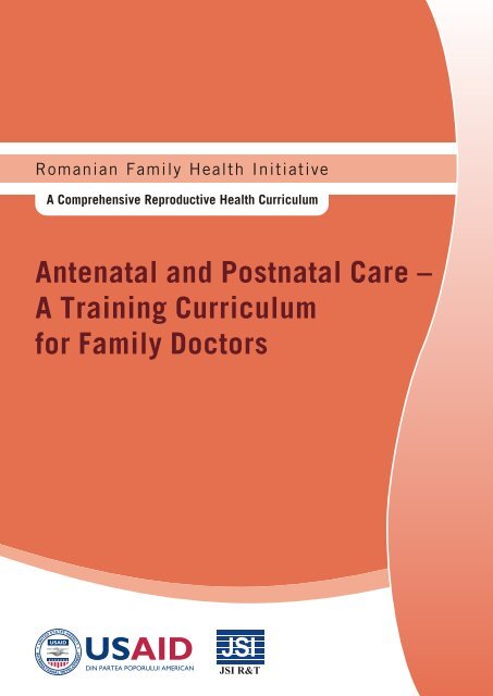 Antenatal and Postnatal Care - Romanian Family Health Initiative ...