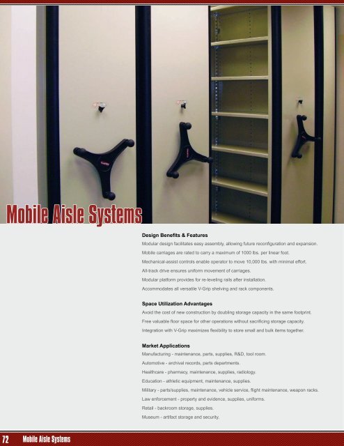 Mobile Aisle Systems - Equipto