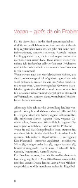 Leseprobe aus: Vegan & vollwertig von Barbara ... - PranaHaus