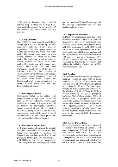 Neuroprotective effect of alcoholic extract of Terminalia ... - Wseas.us