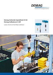 Demag Seilwinde SpeedHoist D-SH Demag ... - Demag.sk