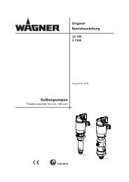 Kolbenpumpen - Wagner