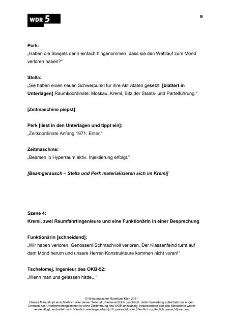 Sendung lesen [pdf] - WDR.de