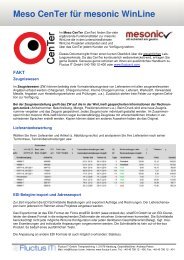 Meso CenTer für mesonic WinLine - Fluctus IT GmbH