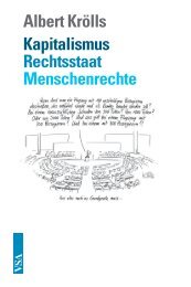 Albert Krölls Kapitalismus Rechtsstaat Menschenrechte - VSA Verlag