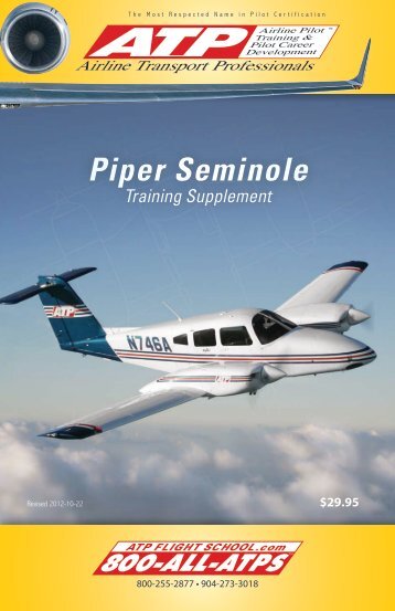ATP Piper Seminole Training Supplement - ATP Flight School