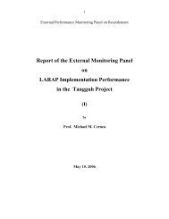 LARAP external monitoring report July 2006 - BP
