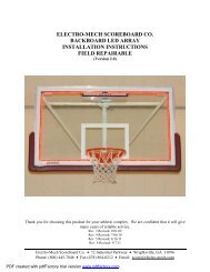 LED Light Bar Kit for Basketball Backboards - Scoreboards