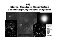 Spektrale Klassifikation und Hertzsprung-Russell Diagramm