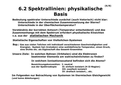 Spektrale Klassifikation und Hertzsprung-Russell Diagramm