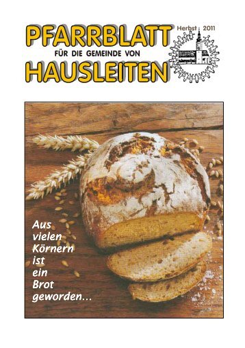 Aus vielen Körnern ist ein Brot geworden… - Marktgemeinde ...