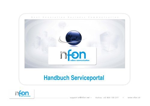 Handbuch Serviceportal - Nfon, die
