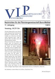 Sonntag, 10.25 Uhr Nachrichten für die Pfarreiengemeinschaft Bonn ...
