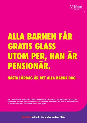 på lördag är det alla barns dag.