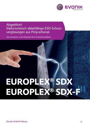 PDF (234.18 KB) - europlex® sdx - Evonik Industries AG