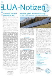 LUA Notizen 4-2008 - Landesumweltanwaltschaft Salzburg