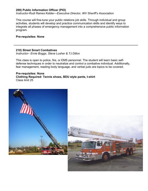 Download the brochure. - West Virginia State Firemen's Association