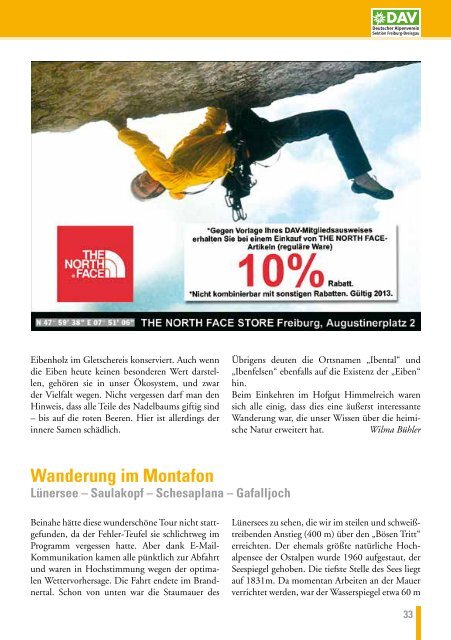 4. Quartal 2013 - Deutscher Alpenverein Sektion Freiburg im Breisgau