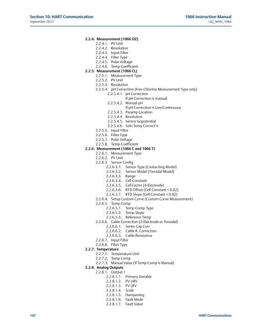 1066 Liquid Analytical Transmitter - Emerson Process Management