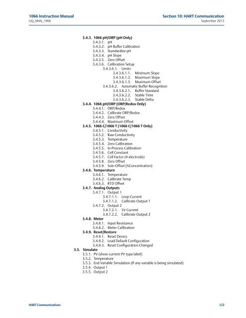 1066 Liquid Analytical Transmitter - Emerson Process Management