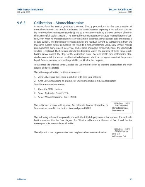 1066 Liquid Analytical Transmitter - Emerson Process Management