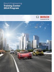 Training information 2014 (PDF 1.25 MB) - Bosch Engineering