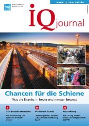 Chancen für die Schiene - VDI Braunschweiger Bezirksverein eV