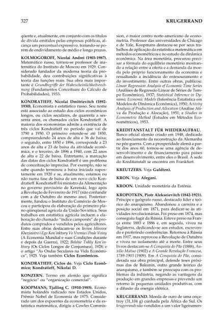 NOVÍSSIMO DICIONÁRIO DE ECONOMIA - A Disciplina