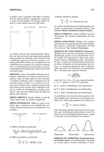 NOVÍSSIMO DICIONÁRIO DE ECONOMIA - A Disciplina