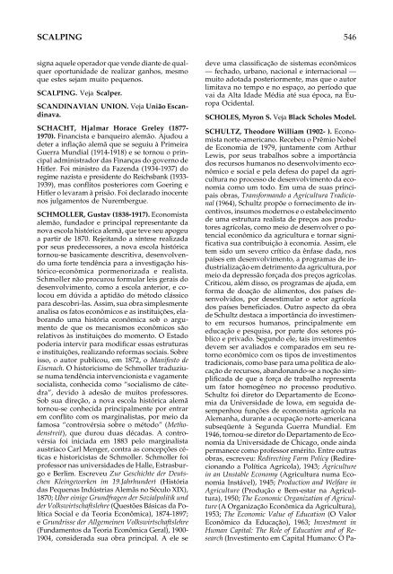 NOVÍSSIMO DICIONÁRIO DE ECONOMIA - A Disciplina