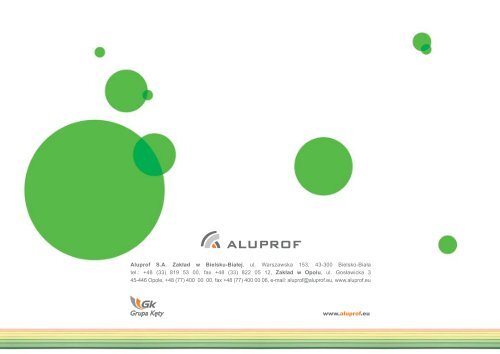 Warmes und sicheres haus mit Aluprof - Aluprof SA