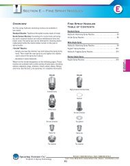 Section E – Fine Spray Nozzles