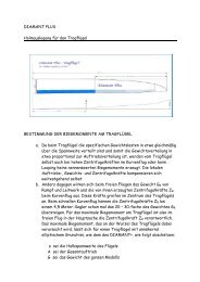 DIAMANT PLUS Holmauslegung für den Tragflügel ... - HQ-Modellflug