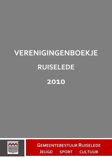 VERENIGINGENBOEKJE - Gemeente Ruiselede