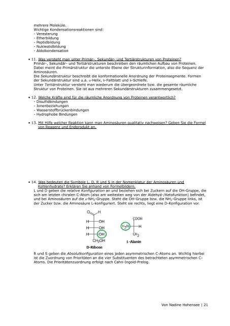 Fragenausarbeitung des Chemischen Praktikums - Welli-Net