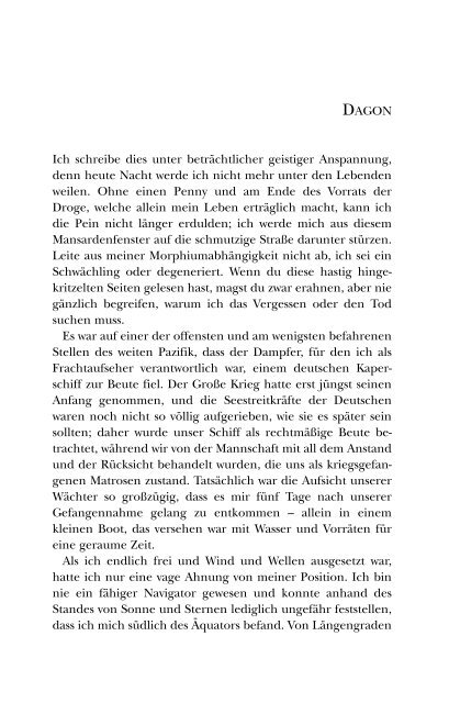 Deutsche Übersetzung - HP Lovecraft